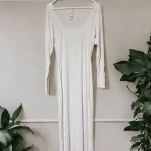 SKIMS | Dresses | Skims Long Sleeve Lounge Dress Nwot | Poshmark